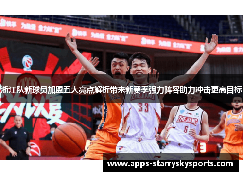 浙江队新球员加盟五大亮点解析带来新赛季强力阵容助力冲击更高目标